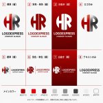 画像18: 円の中に収められた「HR」の洗練されたロゴ (18)