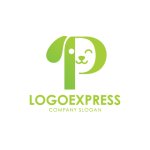 画像1: 「P」と犬が溶け合うナチュラルなロゴ (1)