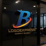 画像15: 先進的でスピード感のある「B」のロゴ (15)