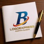 画像6: 先進的でスピード感のある「B」のロゴ (6)