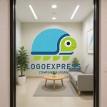 画像6: ポップで愛らしいカメのキャラクターロゴ (6)