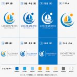 画像18: 帆船と太陽が描く冒険と未来のロゴ (18)