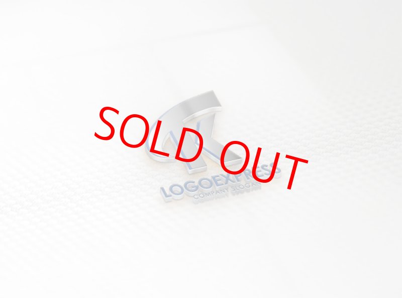 画像14: TとKをモチーフとした立体的なシルバーと青のロゴ (14)