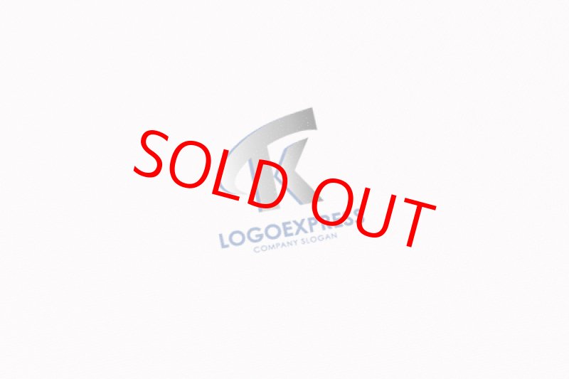 画像4: TとKをモチーフとした立体的なシルバーと青のロゴ (4)