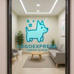 画像6: 楽しい犬と足跡のロゴ (6)