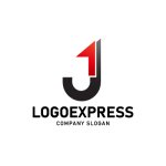 画像1: 「J」と「1」を組み合わせた先進的なロゴ (1)