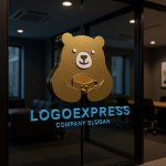 画像15: コーヒーを愛するクマのほっこりロゴ (15)