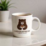 画像16: コーヒーを愛するクマのほっこりロゴ (16)