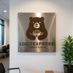 画像7: コーヒーを愛するクマのほっこりロゴ (7)