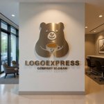 画像10: コーヒーを愛するクマのほっこりロゴ (10)