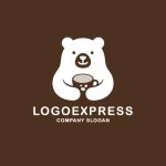 画像4: コーヒーを愛するクマのほっこりロゴ (4)