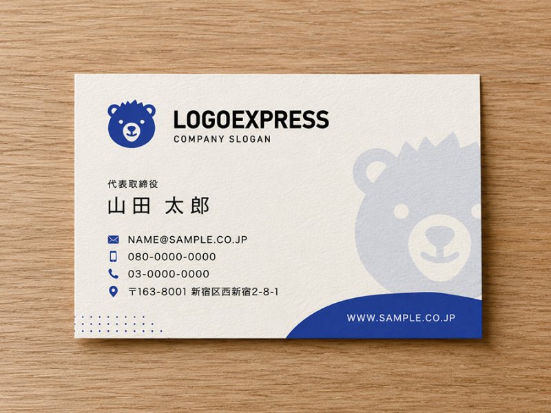 画像17: クマのキャラクターが印象的なエンブレムロゴ (17)