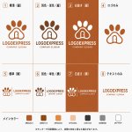 画像18: ペットの足あとと家のロゴ (18)