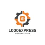 画像1: ギアと「G」を組み合わせた技術と信頼のロゴ (1)
