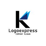 画像1: 「K」の先進的でシャープなロゴ (1)