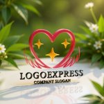 画像12: 輝く翼とハートが織りなす希望のロゴ (12)