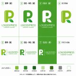 画像18: 若葉が添えられた「PR」のナチュラルロゴ (18)
