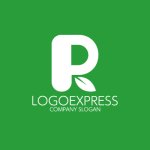 画像4: 若葉が添えられた「PR」のナチュラルロゴ (4)