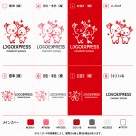 画像18: ハグするシカの親子のキュートなロゴ (18)