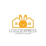 画像3: うさぎと住まいが調和するナチュラルなロゴ (3)
