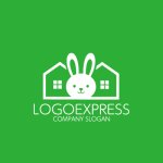 画像4: うさぎと住まいが調和するナチュラルなロゴ (4)