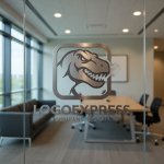 画像9: 力強さとインパクトを放つ恐竜（T-REX）のロゴ (9)