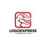 画像3: 力強さとインパクトを放つ恐竜（T-REX）のロゴ (3)