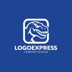 画像4: 力強さとインパクトを放つ恐竜（T-REX）のロゴ (4)