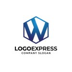 画像1: ヘキサゴンに収められた「W」の先進的ロゴ (1)