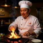 画像10: タキシードを着たおしゃれなニワトリのロゴ (10)