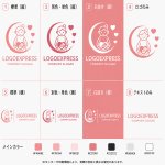 画像18: 妊婦さんと赤ちゃんを優しく包む絆のロゴ (18)