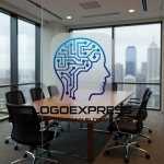 画像11: 知性と技術が融合する人工知能（AI）のロゴ (11)