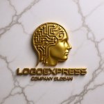 画像13: 知性と技術が融合する人工知能（AI）のロゴ (13)