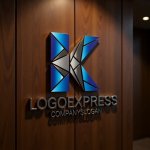画像5: ポリゴンデザインが光る「K」の先進的ロゴ (5)