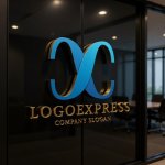 画像15: 流線形で描かれた先進的な「X」のロゴ (15)