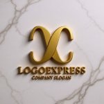 画像13: 流線形で描かれた先進的な「X」のロゴ (13)