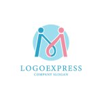 画像1: 手を取り合う人々が「M」を描くコミュニティロゴ (1)