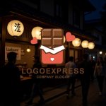 画像8: 愛を込めたチョコレートの甘いロゴ (8)