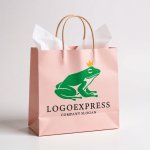 画像6: 王冠をかぶったカエルの気品あるロゴ (6)