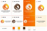 画像18: 炎のような鬣（たてがみ）を持つ百獣の王、ライオンのロゴ (18)