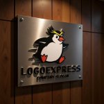 画像5: 軽やかに駆け抜けるペンギンの元気なロゴ (5)