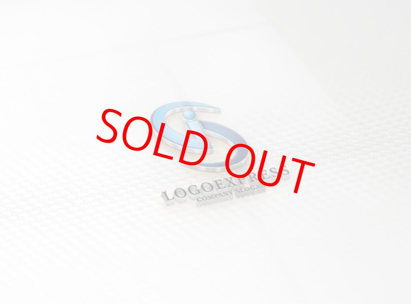 画像14: GとSと人をモチーフとしたシャープな青いロゴ (14)