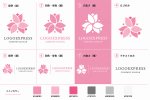 画像18: 華やかに咲き誇るフラワーモダンのロゴ (18)