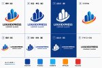 画像18: ビル群と軌道が描く先進的な不動産ロゴ (18)