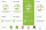 画像18: 花と草木が調和するナチュラルな紋章ロゴ (18)