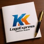 画像6: 先進的で躍動感あふれる「KK」のロゴ (6)