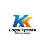 画像1: 先進的で躍動感あふれる「KK」のロゴ (1)