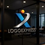 画像15: 「X」と人物が融合した先進的なロゴ (15)