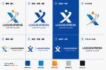 画像18: 「X」と人物が融合した先進的なロゴ (18)