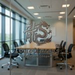 画像9: 「龍」の漢字とドラゴンが融合した力強い和風ロゴ (9)